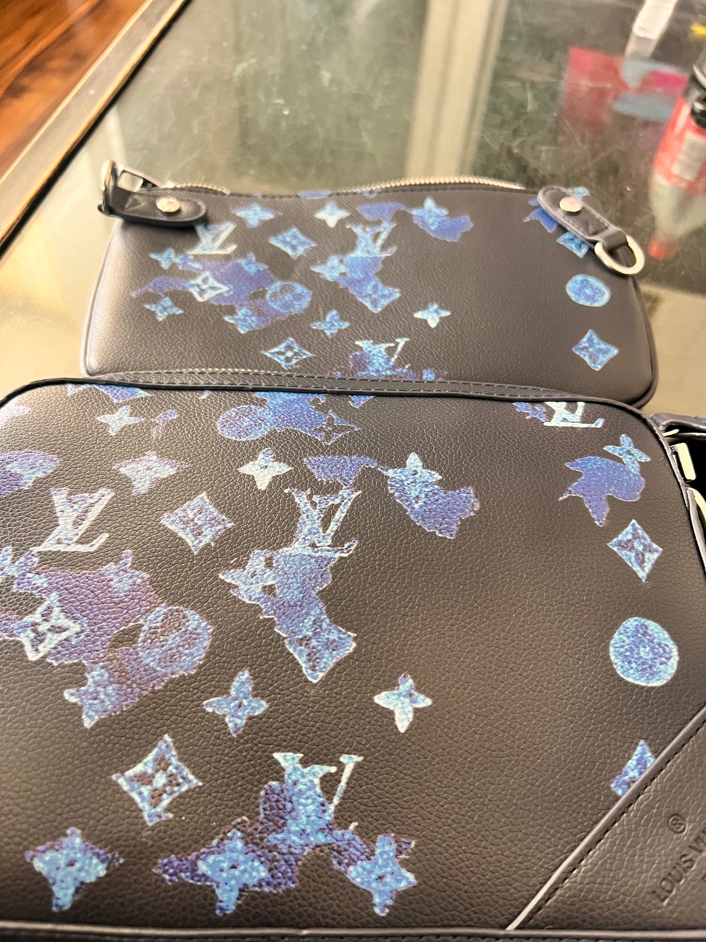 Blue Black Trip Bag