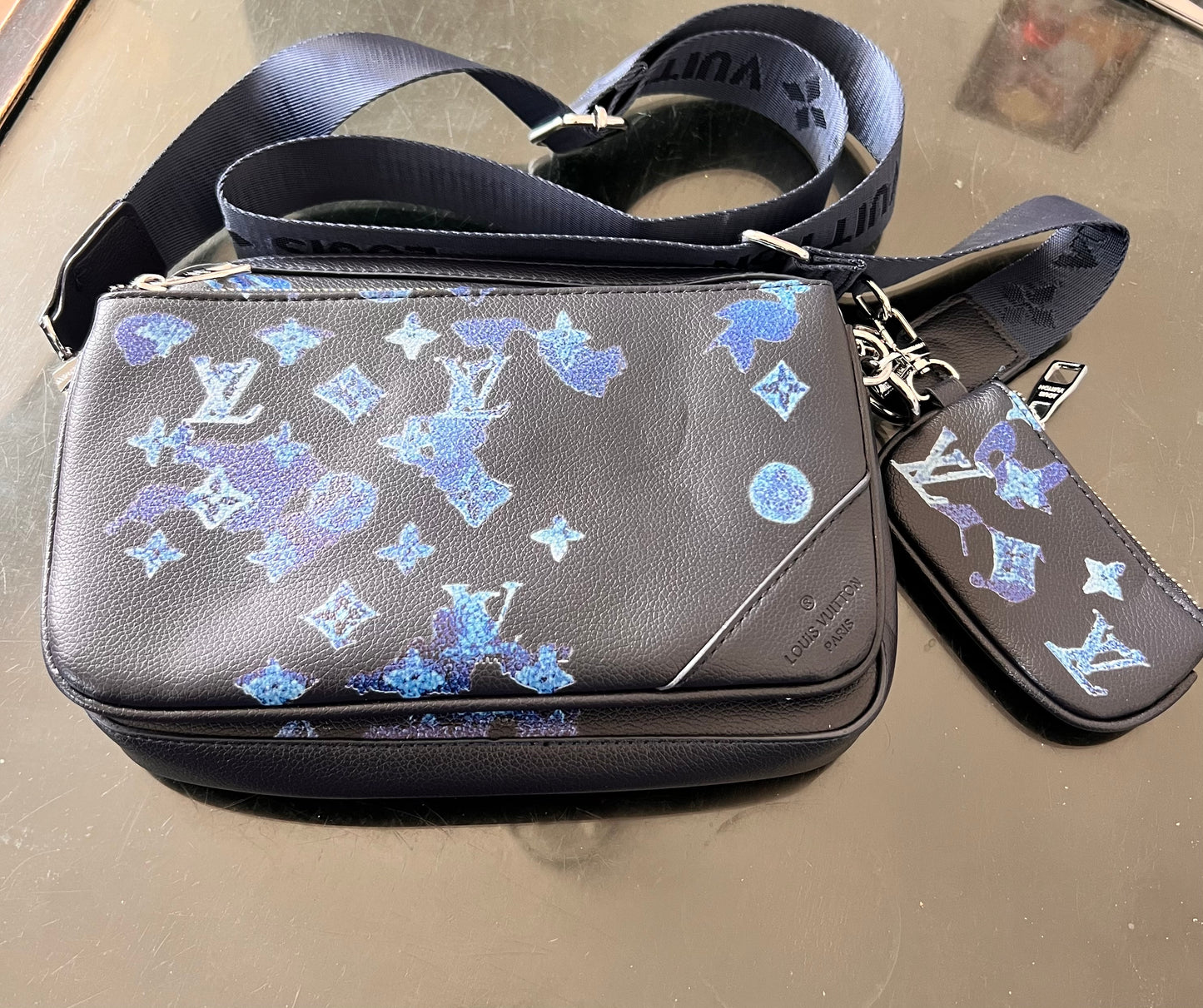 Blue L trio Bag