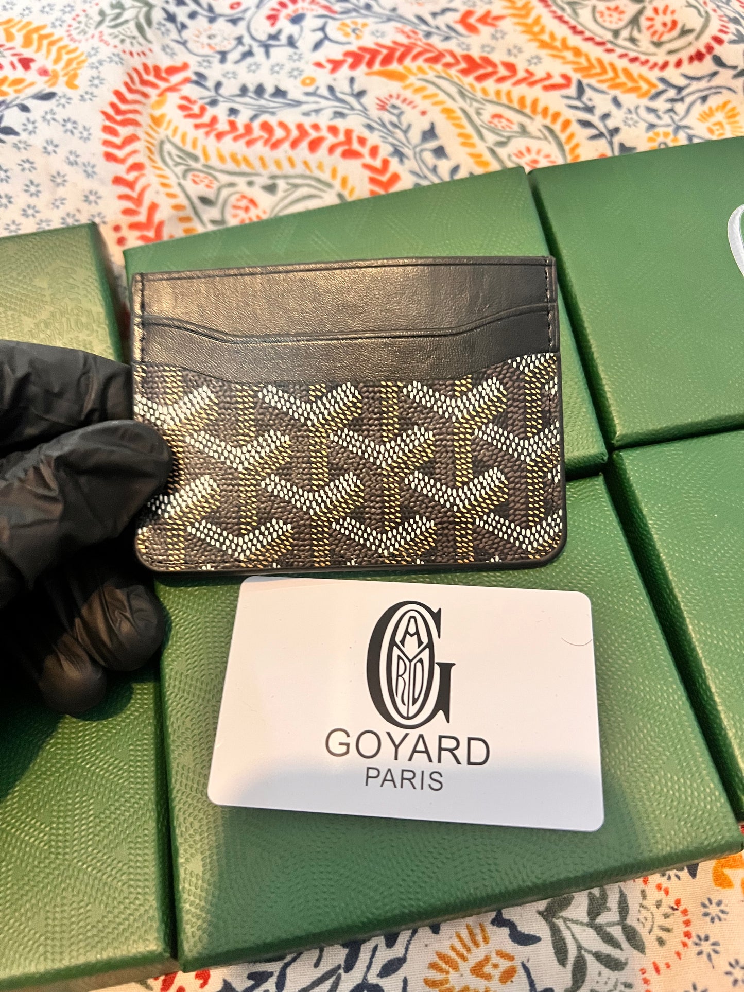 Black Card Holder With Box