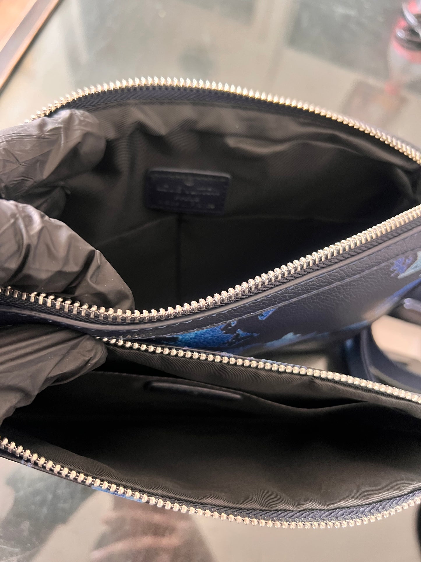 Blue Black Trip Bag