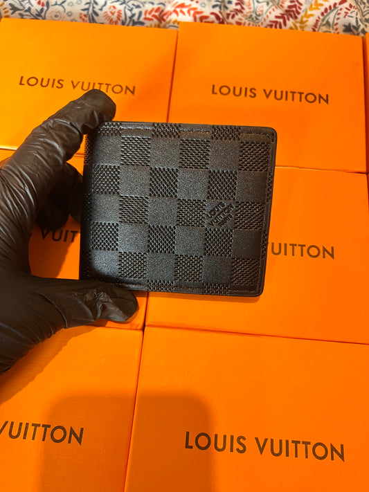 Black pressure Wallet With Box