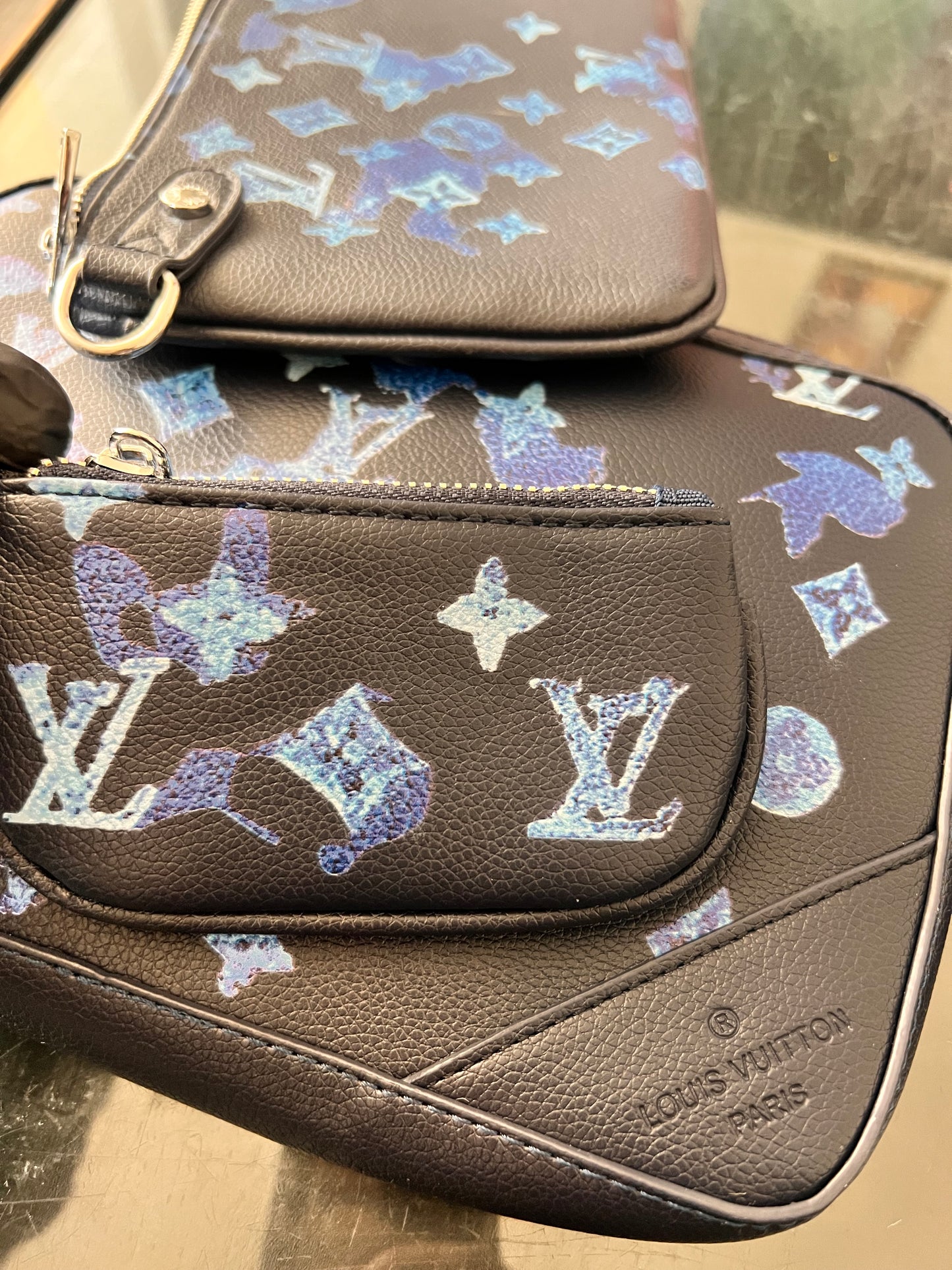 Blue Black Trip Bag