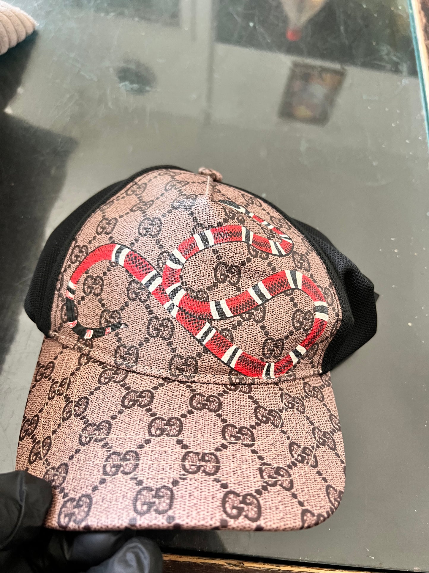 Khaki snake cap